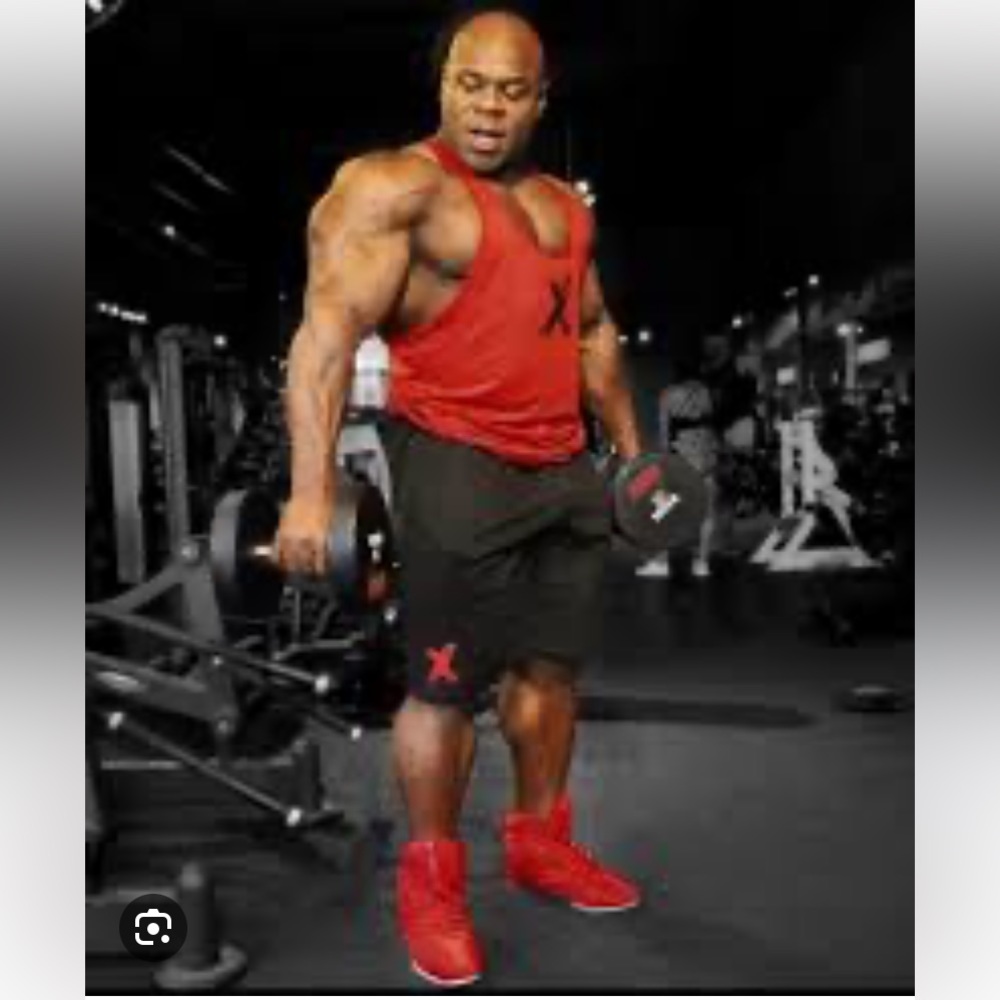 Kai Greene Ryderwear Track Red Shorts Cotton Blend  size 2 XL